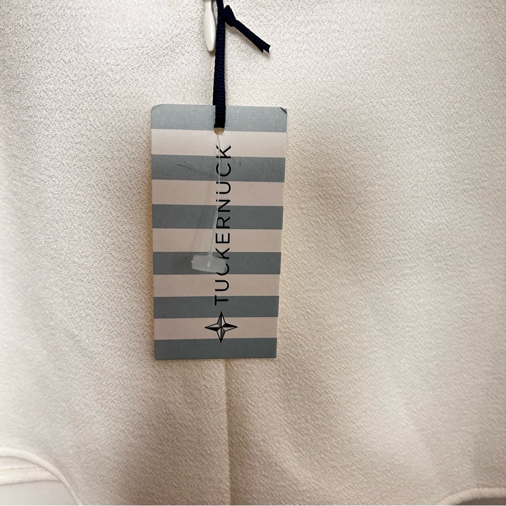 Tuckernuck Strapless Ivory Crepe Marin Top Size S - Picture 9 of 9